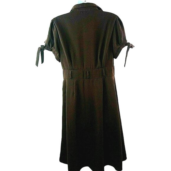 Chadwicks Brown Dress Womens Size 12 Retro Style - Picture 4 of 8